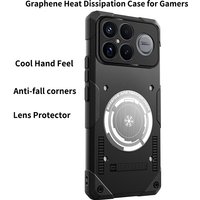 Graphene Cooling Magnetic Case for Redmi K90 Max Poco F8 Ultra F8 Pro Drop-proof Ice Hand Feel Soft Cover for Gamers Gaming