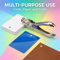 Professional Single Hole Paper Punch,Heavy Duty Metal Body, Anti-rust,Sharp Cut, Perfect for Office,School,Crafting, Binding
