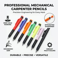 Carpenter Mechanical Pencil Built 2.8MM Professional Woodworking Deep Hole Marking Concrete Leather Wood Marking Scriber Tool
