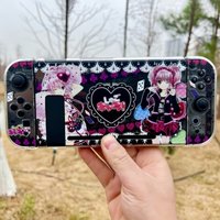 Custom Amu Shugo Chara Switch 2 Protective Case Transparent Hard Cover For Nintendo Ns Oled Lite Gaming Console Accessory