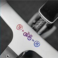 AliExpress NONE 1SET Multi-Color Bicycle & Emoji Formula Sticker Set Waterproof Vinyl Decals for Bike Car Decor