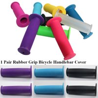 1Pair Rubber Grip 22mm Road Bicycle Grip Anti-slip Shock-absorbing Handlebar Grip Colorful Folding Bar End Plug Bike Part