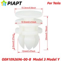 20pcs Cowl & Luggage Retainer Apron Trim Clip 10x2.5 for Tesla 1092696-00-B 109269600B Model 3 2017-On, Model Y 2020-On
