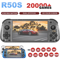 NEW 5.1 Inch R50S Retro Games Console IPS Screen 4200mAh Long-lasting Battery Portable Pocket Video Player Games 128G Boy Gifts