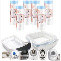 100 sacs de remplacement pour litière de chat pour litières automatiques, imperméables et résistants, compatibles avec Petkit/Litter Robot/Catlink