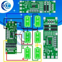 24V 6S 40A 18650 Li-Ion Lithium Battery Poretect Board Solar Lighting BMS PCB with Balance for Ebike Scooter