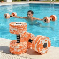 EVA Aquatic Exercise Dumbbells Floating Fitness Equipment Adjustable Weight Control Dumbbell for Water Aerobics Strength