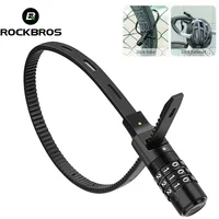 ROCKBROS 3-digit Password Helmet Lock Multipurpose Bicycle Electric Scooter Motorcycle Portable Anti-theft Lock Bike Accessories