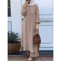 Women's Long Sleeve Shirt And Pants Set Fashionable Workwear Uniform Three-Piece Set Winter Collection Chinese Brand