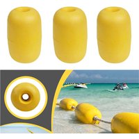 3Pcs Fishing Net Buoy Float Deep Water Marker Drift Anchor Rope Foam Float Crab Pot Oval Floating Buoy For Fishing Tackle