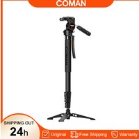 COMAN KX3030 Professional Video Monopod Lightweight Tripod For Canon Nikon DSLR Camera Tripod With Ball Head Support 1/4" Screw