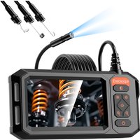 4.3'' IPS Screen Industrial Endoscope Camera 1080P IP67 Waterproof Borescope 1-30m Rigid Cable for Pipe Automobile Inspection