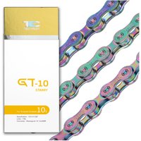 AliExpress KMC-TEC Bike Chain 10 Speed colorful Chain MTB Road Bike Mountain Single City Bike Bicycle Chain 1/2