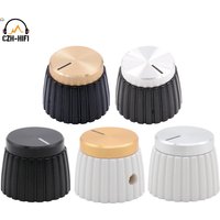 2pcs Plastic Aluminum Set Pointer Knob Button Cap for Marshall Audio Guitar AMP Effect Pedal Overdrive DJ Mixer Radio Stomp Box