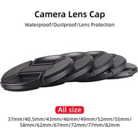 Camera Lens Cap Dustproof Cover 37mm 40.5mm 43mm 46mm 49mm 52mm 55mm 58mm 62mm 67mm 77mm 82mm for Canon Nikon Sony Accessories