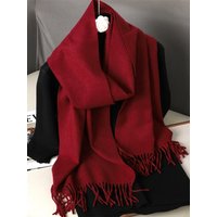 62Color Solid Women Winter Scarf Warm Thicken Cashmere Shawl Outdoor Fashion Luxury Tassels Pashmina Lady Wrap Windproof Scarves