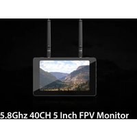 5" Eachine Moneagle IPS 1000Lux 5.8GHz 40CH Diversity FPV Monitor w/ DVR 360° Full View Built-in 4000mAh Battery For RC Drone