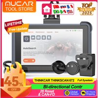 Thinkcar Thinkscan 672 Car Diagnostic Tools Full System Automotive OBD2 Scanner 28 Resets Lifetime Free CANFD Car Scan Tools