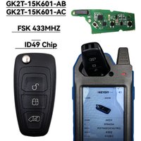 Jingxin 434MHz ID49 Chip FCC:GK2T-15K601-AB/AC TXK018083-1 3Button car Key For Ford Transit Custom Tourneo 2015+ Flip Remote Key