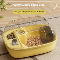 Z. Luxury Large Capacity Hamster Golden Hamster Cage Habitat Villa Large 2-Layer Platform Cage Hiding Nest Small Pet Supplies