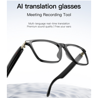 Smart Glasses with AI Translator Bluetooth Glasses Hands-Free Music & Calls Outdoor Sports Headphones for Men and Women