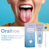 Tongue Coating Cleaning Gel set Safety Ingredients Remove Oral Odor Fresh Breath Adult Daily Oral Care Tongue Coating Cleaner