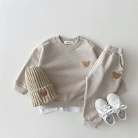 Mode enfant en bas âge bébé garçons fille automne vêtements ensembles bébé fille vêtements ensemble enfants sport ours sweat pantalon 2 pièces costumes tenues