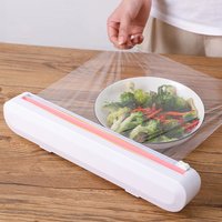 Plastic Wrap Sharp Cutter Food Wrap Cutter Kitchen Tool Punch-free Fixing Foil Cling Film Wrap Dispenser Cookware Tool