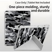 Grey Camouflage Tablet Case For iPad Pro 2025 Mini 6 7 11th 10th 9th 8th 7th 12.9inch Air 4 5 M3 M2 M4 11inch Holder Cover