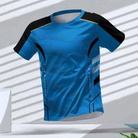 Herren T-Shirts Sport Lauf-T-Shirt Schnelltrocknend Atmungsaktiv Kurzarm Rundhals Fitness-Oberteil Outdoor-Workout Herrenbekleidung