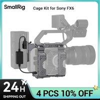 SmallRig Cage Kit for Sony FX6 New Design Built-in 1/4''-20 Locating Holes Cold Shoe Mount for Microphone Image Transmitter 4124