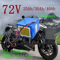 RY 72V 25Ah 30Ah 40Ah Lifepo4 Lithium battery BMS 24S for 3000W 5000W 6000W EV Reliable Backup Power Supply Industrial Au