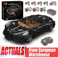 Klocki konstrukcyjne Mould King 13163 Techniczny Samochód Zdalnie Sterowany Model Sportowego Auta La Voiture Noire Zabawki Prezenty Świąteczne dla Dzieci