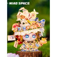 MU X MIAO SPACE Dance Cat 3d Metal Jigsaw Puzzle, Diy puzzle toy, desktop office decoration, stress-relieving, colorful gift