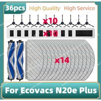 Compatible For Ecovacs N20e PLus Vacuum Replacement Parts Main Side Brush HEPA Filter Mop Cloth Accessories