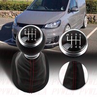 For VW Caddy Touran 2003 2004 2005 2006 2007 2008 2009 2010 2011 2012 2013 2014 2015 6 Speed Gear Shift Knob PU Leather Boot