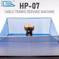 HUIPANG HP-07 Table Tennis Serving Machine Smart Ping Pong Robot Professional Training Tool Dual-Wheel Auto Serve