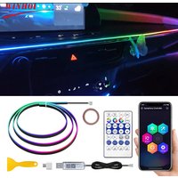 Rgb Car Interior Led Lights Strip Usb Auto Environment Lamp Dynamic Neon Automotive LED Ambient Light Strip Music Sync Rhythm