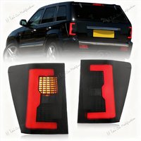 Pair LED Tail Lights For Jeep Grand Cherokee WK SRT8 2005-2010 Rear Lamps Taillights Fog Lights Turn Signal Car Light Assemblies