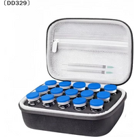 10ML Insulin Vials Storage Case Resistant Waterproof Insulin Organizer Diabetics-EVA Large Capacity Insulin Vial Protecto〔DD329〕