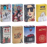 Metal Cigarette Box Hand-rolled Cigarette Box 20 pieces of Loose Soft Pack Cigarette Tobacco Box