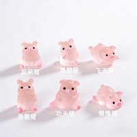 Hot Sales Cute Shoe Charm Pins DIY Colorful Luminous Matte Pig Handicrafts Detachable Buckle Charms Hole Shoes Accessories