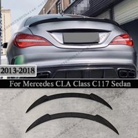 Carbon Look Rear Spoiler Trunk Wing For Mercedes CLA Class CLA45 W117 C117 CLA 200 250 260 Sedan 2013-2018 Trunk Lip Splitter