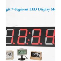 I2C 4-digit 7-segment LED Display Module, Supporting Coexistence of Decimals and Clocks I2C Digital Tube Compatible with HT16K33