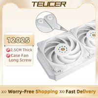TEUCER 10PCS PC Case Fan Screws Kit Radiator Water Cooling Fan Lengthened Phillips Flat Mount Screw DIY Computer Accessories