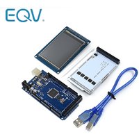 3.2" TFT LCD Touch + TFT 3.2 inch Shield + Mega 2560 R3 with usb cable for Arduino kit