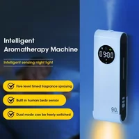 Wireless Hanging Essential Oil Diffuser Air Freshener with Night Light for Home Bathroom Living Room Toilet Aromatherapy