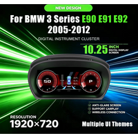 Cyfrowy Wirtualny Zestaw Wskaźników Kierowcy (Cockpit) do BMW Serii 3 E90 E91 E92 Lata 2005-2012, Akcesoria Samochodowe, Cyfrowa Tablica Rozdzielcza LCD, Cyfrowy Prędkościomierz, Pełny Cyfrowy