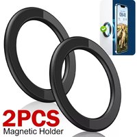 For iPhone 15 14 13 16 12 Pro Magsafe Magnetic Ring Wall Mounted Phone Holder Magnet Bracket Self-adhesive Car Phone Mount Stand