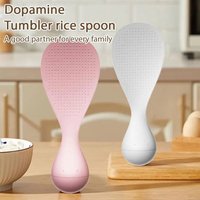 Non-Stick Tumbler Rice Spoon Heat Resistant Thickened Rice Cooker Scooper Comfortable Grip Non-slip Standing Rice Spoon